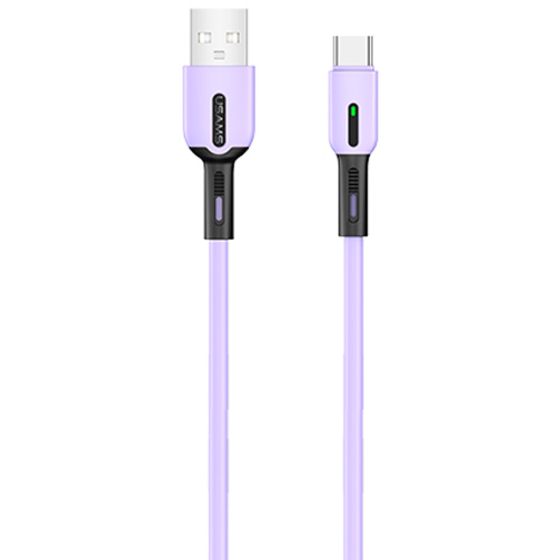 Кабель Usams US-SJ433 USB - USB Type-C, 1 м, Purple (SJ433USB04)