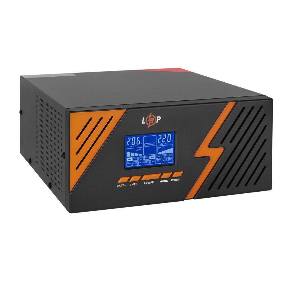 Джерело безперебійного живлення LogicPower LPM-PSW-1500VA (1050 Вт) Black