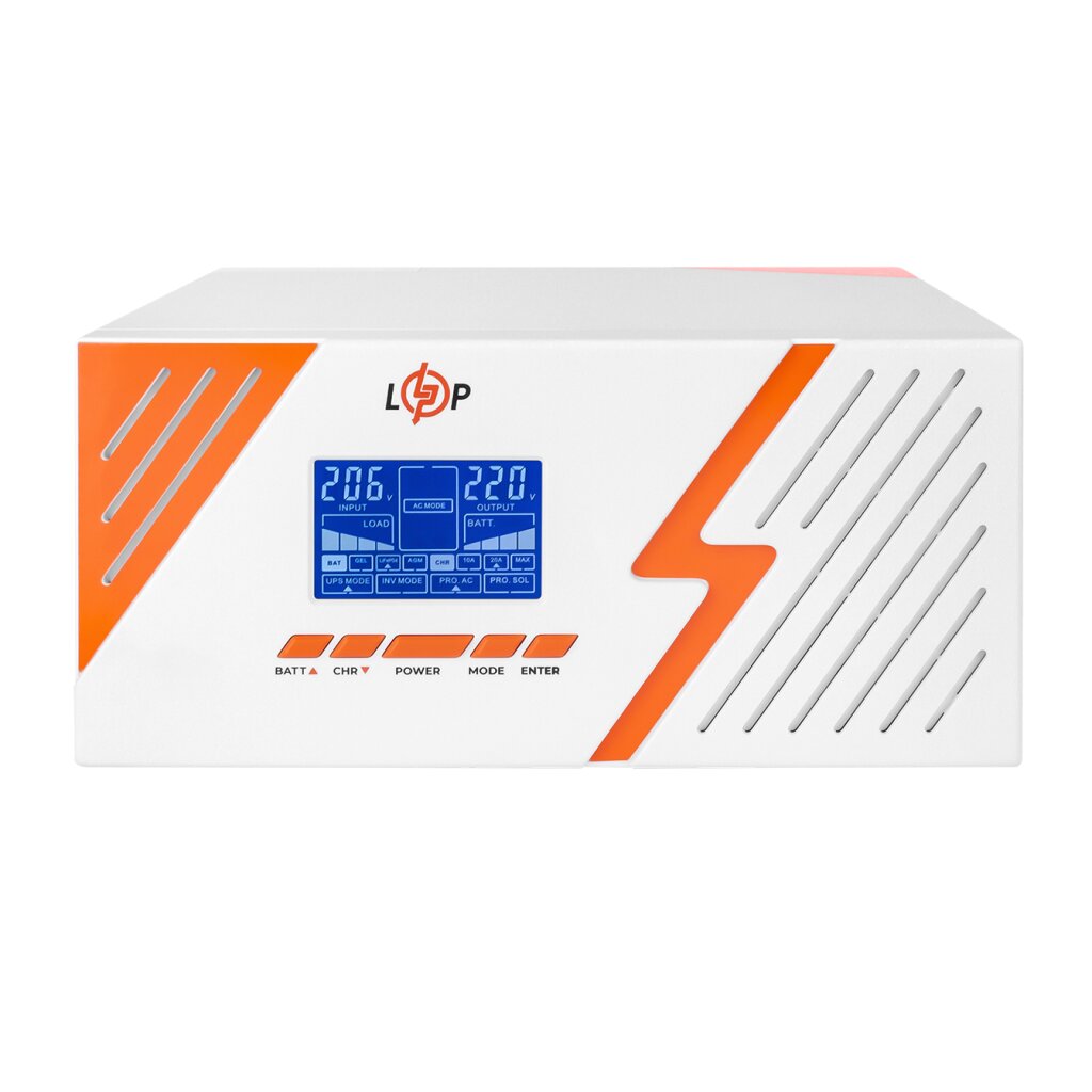 Джерело безперебійного живлення LogicPower LPM-PSW-1500VA (1050 Вт) White