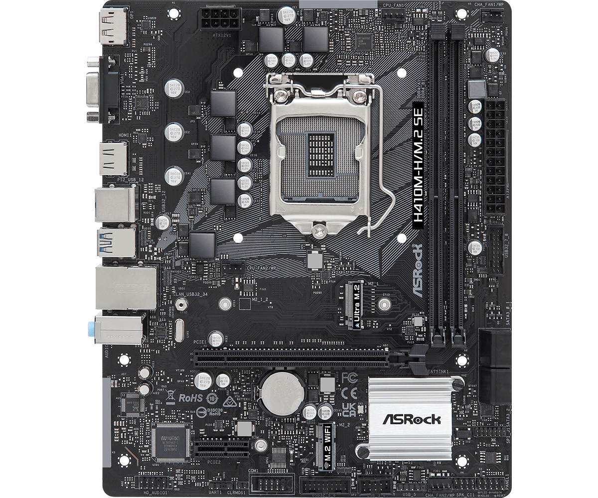 Материнська плата ASRock H410M-H/M.2 SE Socket 1200