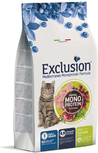 Сухий корм для котів Exclusion Cat Adult з куркою 12 кг (5193/10297)