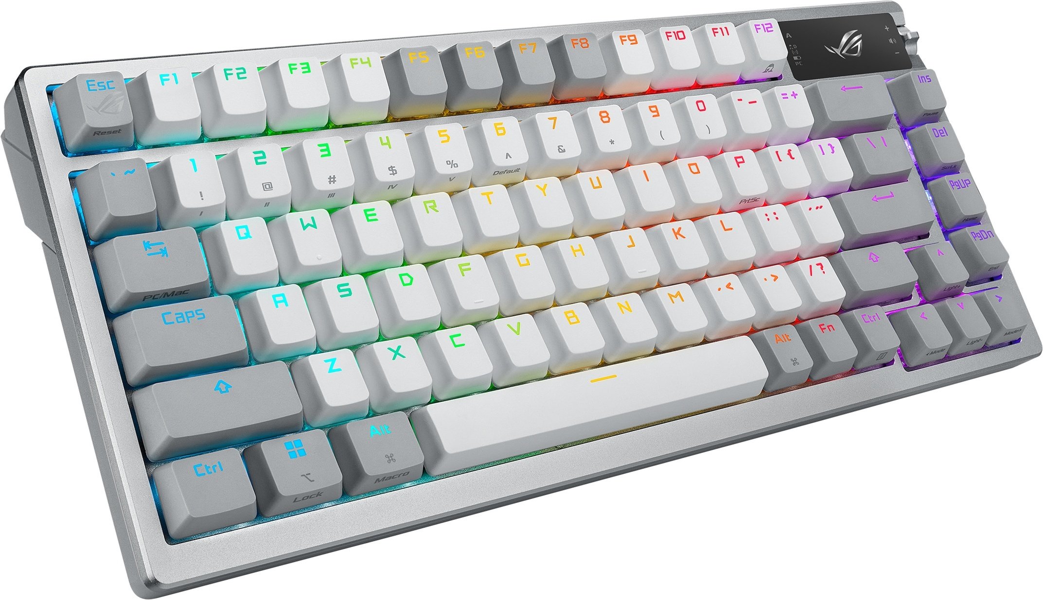 Клавіатура бездротова Asus ROG Azoth RGB WL BT White (90MP031A-BKUA11)