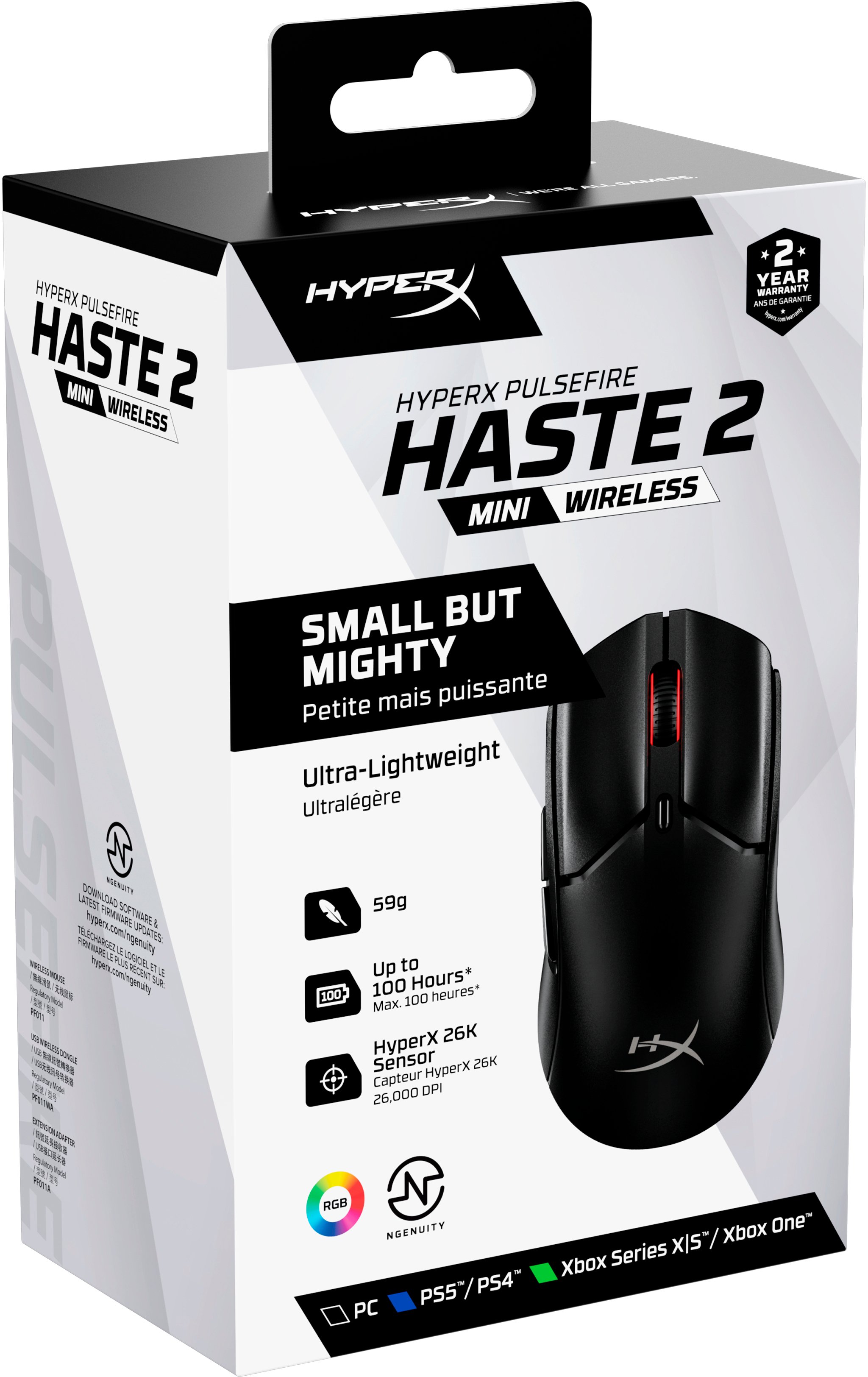 Миша HyperX Pulsefire Haste 2 mini Black (7D388AA)