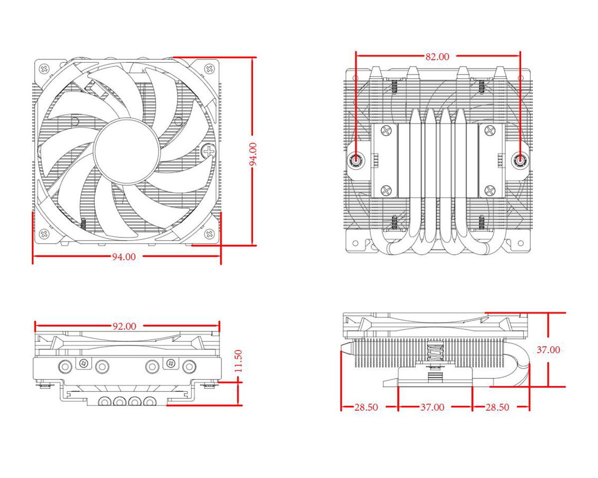 Кулер процесорний ID-Cooling IS-37-XT Black