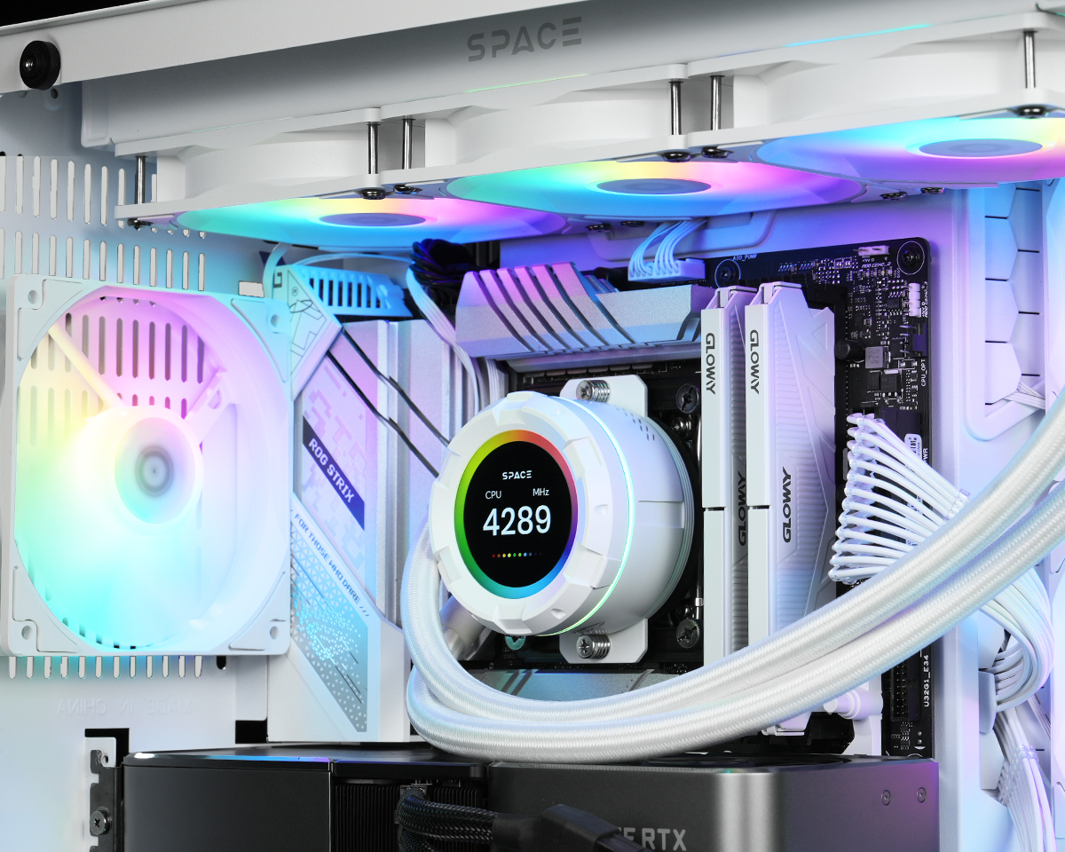 Система водяного охолодження ID-Cooling Space LCD SL360 XE White