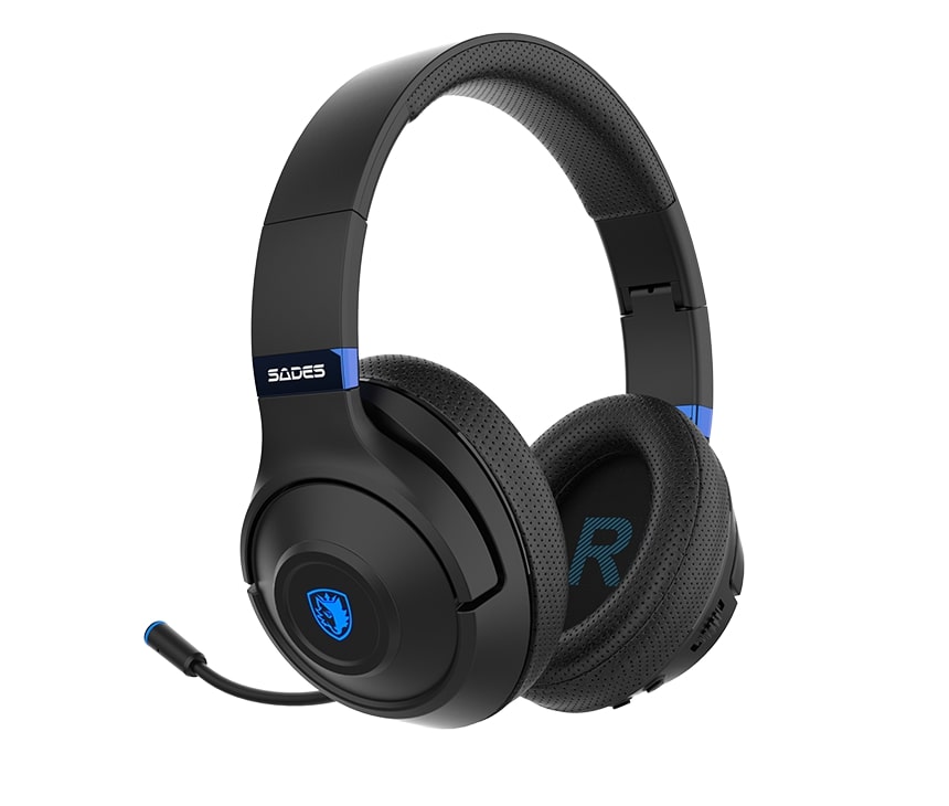 Bluetooth-гарнітура Sades SA-205 Whisper Black/Blue (sa205bkb)