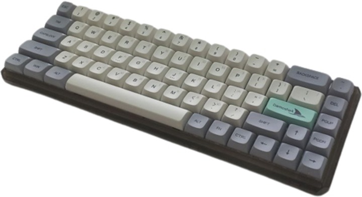 Клавіатура бездротова Motospeed Darmoshark K5 Gateron Silver Pro Light Gray (dmk5lgspro)