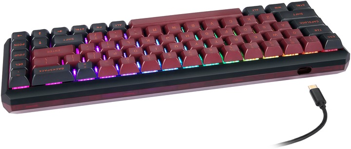 Клавіатура бездротова Motospeed Darmoshark K5 Gateron Red Red-Black (dmk5rbgr)