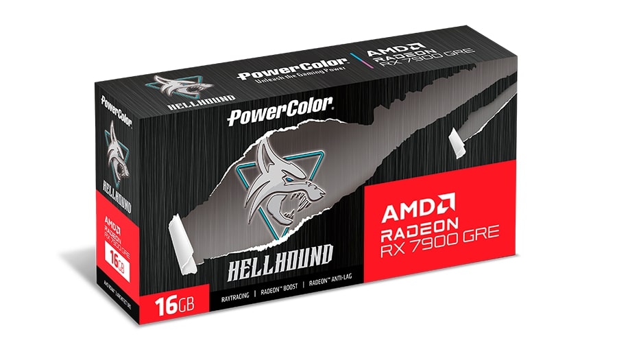 Відеокарта AMD Radeon RX 7900 GRE 16GB GDDR6 Hellhound PowerColor (RX 7900GRE-16G-L/OC)