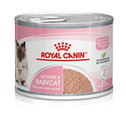 Вологий корм для котів Royal Canin Mother & Babycat Ultra soft mousse 195 г (4098002)