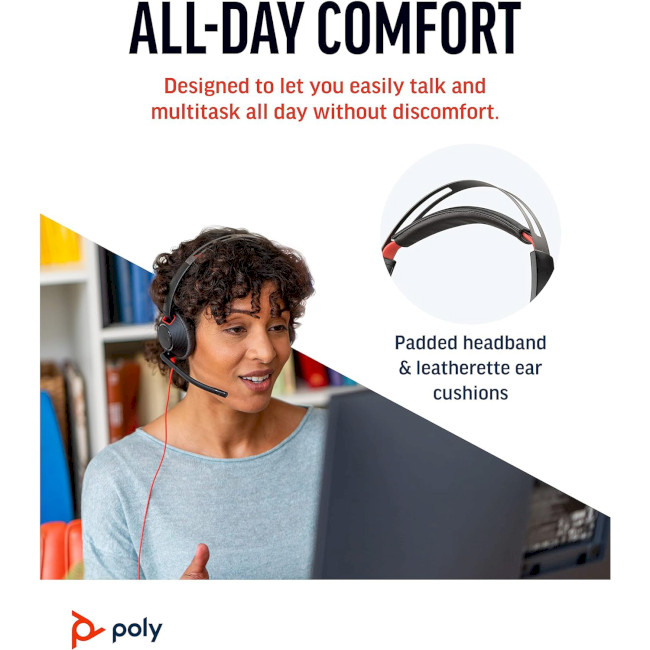 Гарнитура Poly BlackWire 5220 Black (80R97AA) Гарнитура Poly BlackWire 5220 Black (80R97AA)