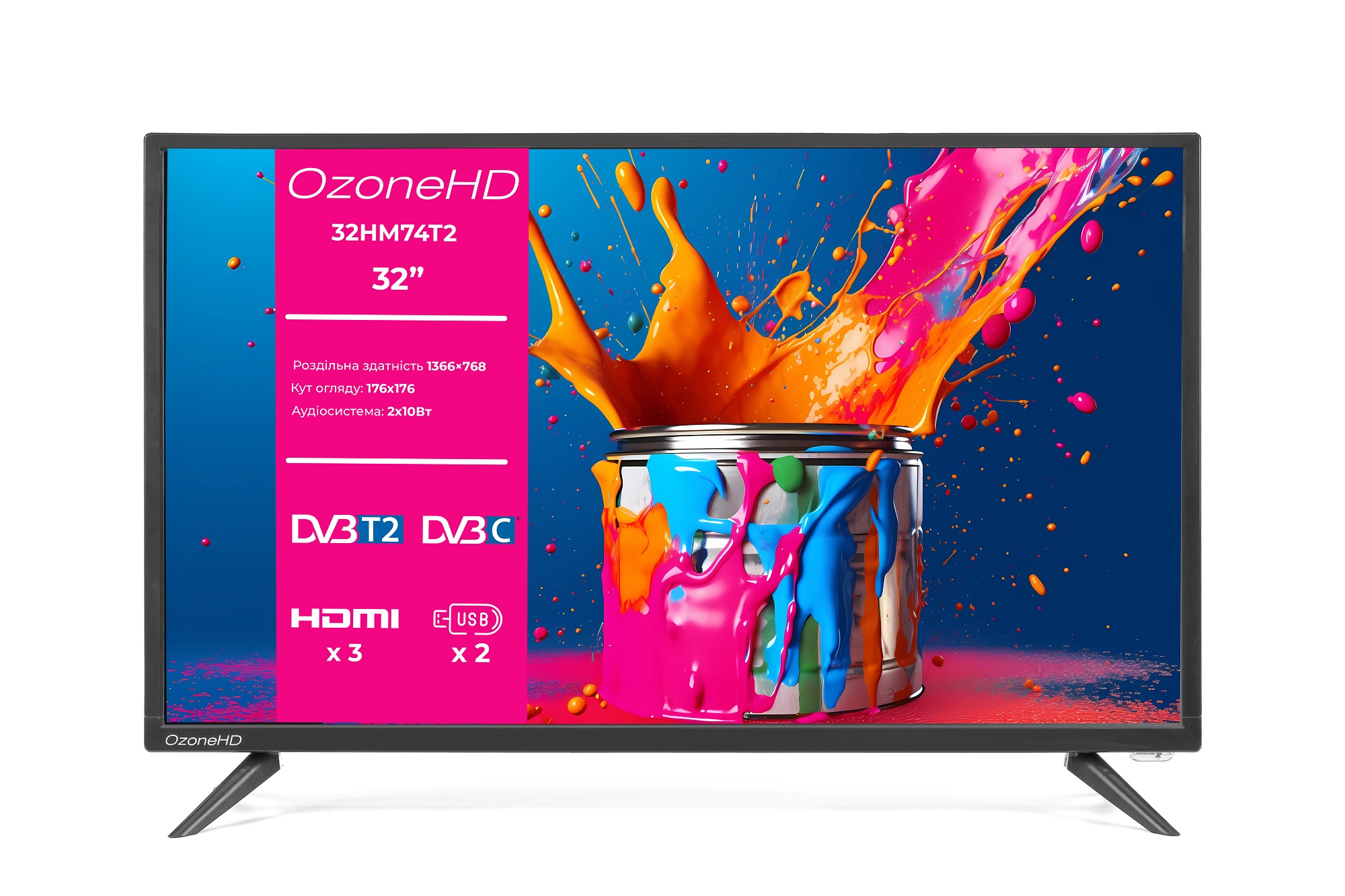 Телевiзор OzoneHD 32HM74T2