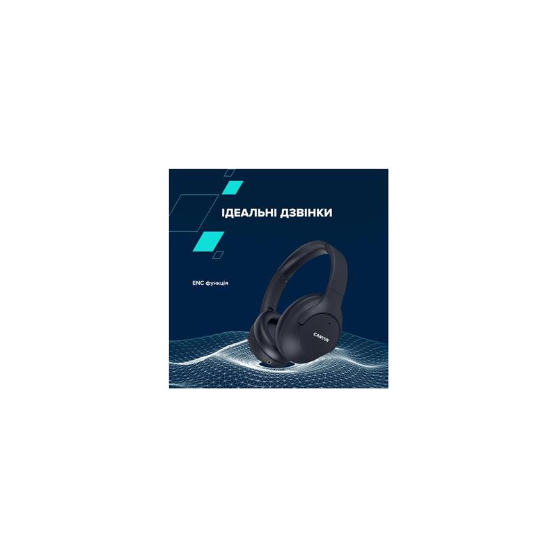 Bluetooth-гарнітура Canyon OnRiff 10 ANC Black (CNS-CBTHS10BK)