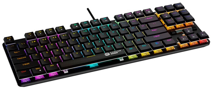 Клавіатура Canyon Cometstrike GK-50 RGB TKL ENG/UKR USB Black (CND-SKB50-US)