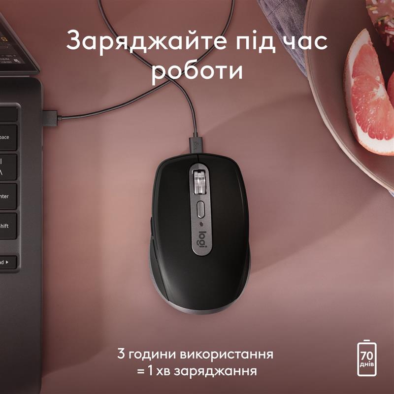 Миша бездротова Logitech MX Anywhere 3S for Mac Space Grey (910-006947)