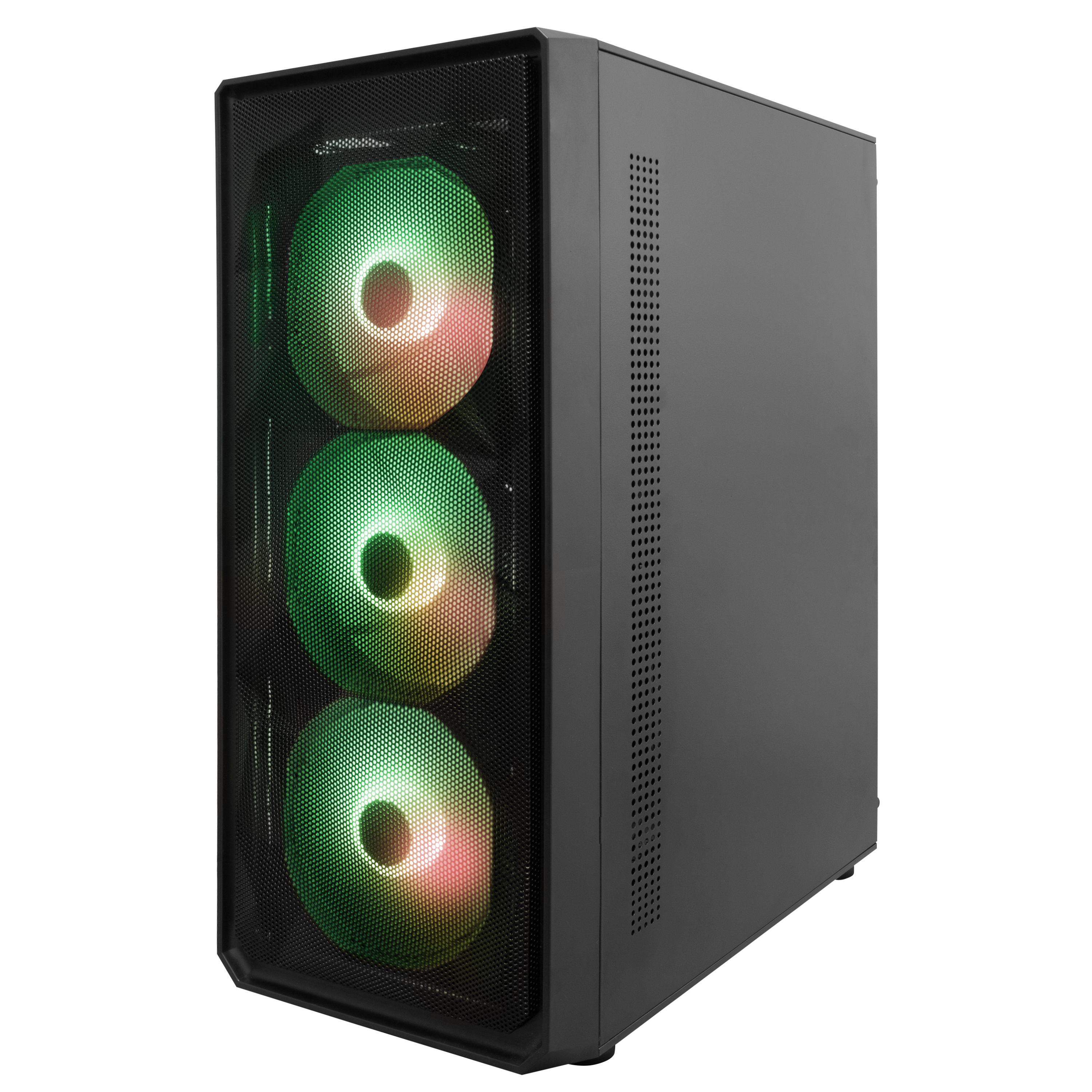 Корпус 1stPlayer FD3-4F2(AP)-BK Black без БЖ