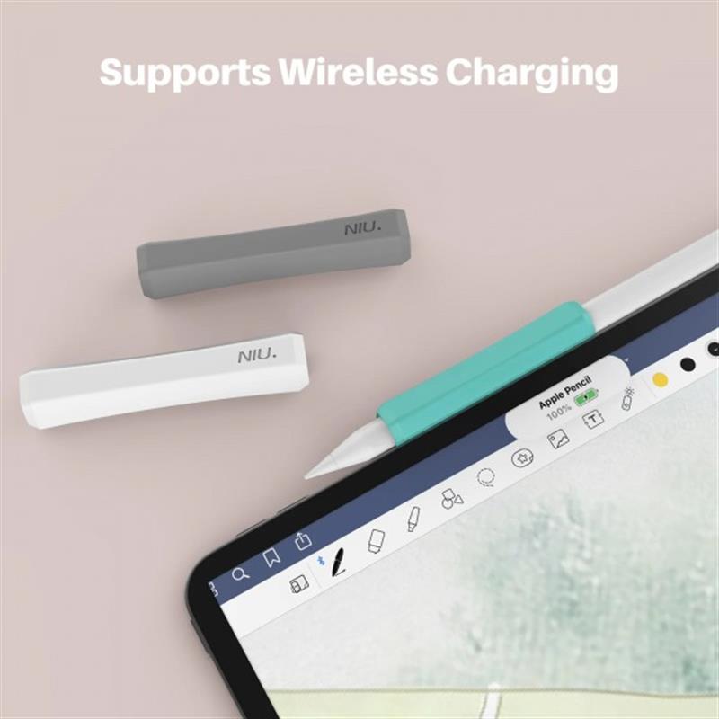 Чохол Goojodoq Capture для стилуса Apple Pencil 3 2 1 Gen 3шт White/Blue/Black (1005004066236161WBB)