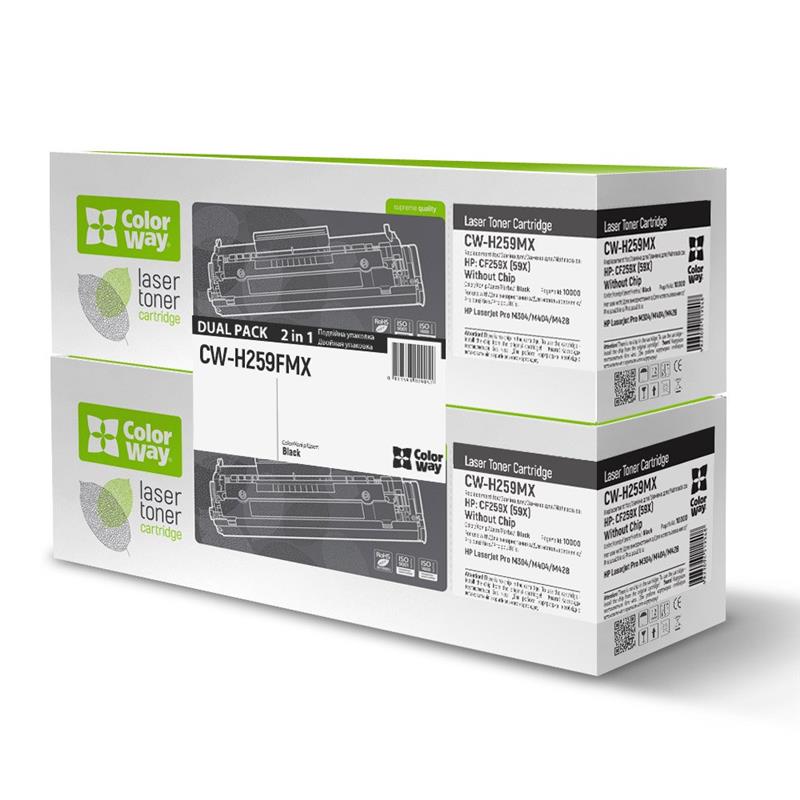 Картридж CW (CW-H259FMX) HP LJ Pro M304/404/MFP428 (CF259X) Dual Pack без чіпа