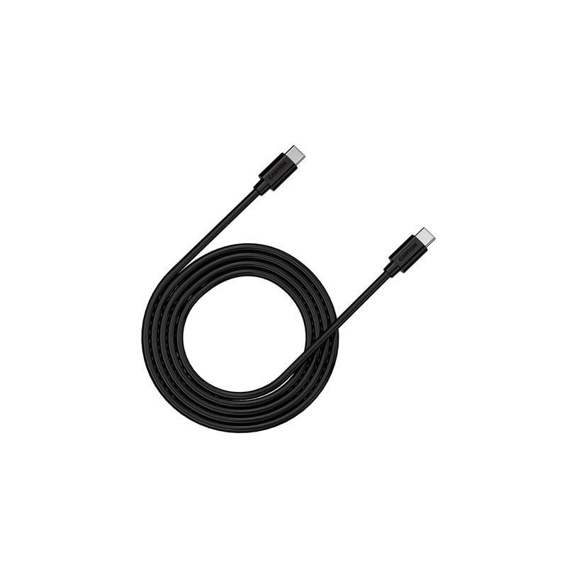 Кабель Canyon C-12 USB Type-C - USB Type-C 2м, Black (CNS-USBC12B)