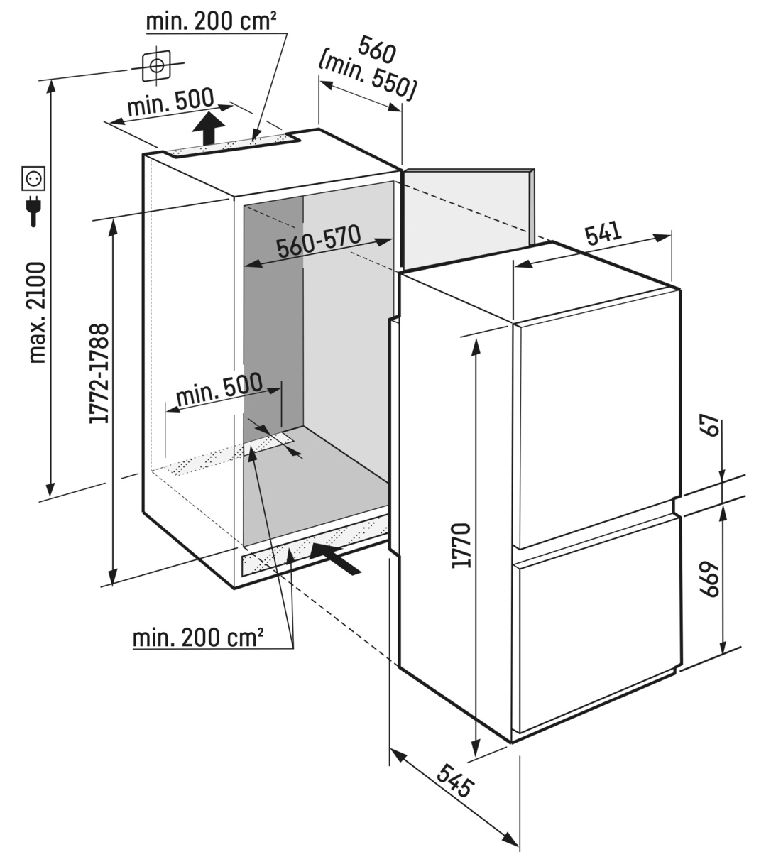 Встраиваемый холодильник Liebherr ICSe 5103 Pure Встраиваемый холодильник Liebherr ICSe 5103 Pure