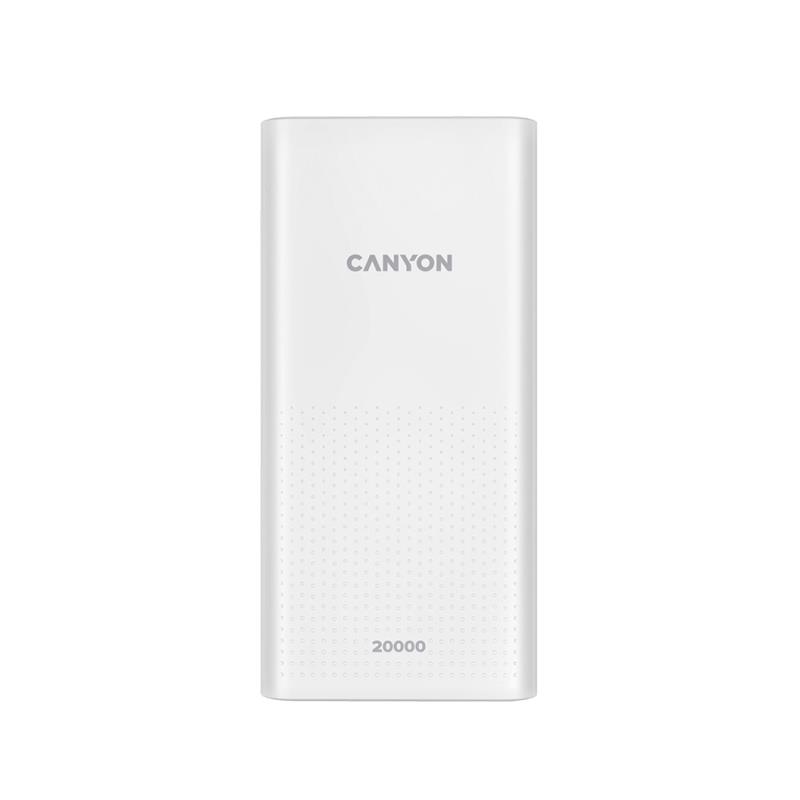 Універсальна мобільна батарея Canyon PB-2001 20000mAh White (CNE-CPB2001W)