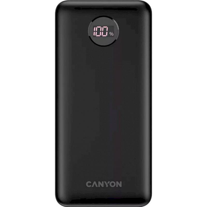 Універсальна мобільна батарея Canyon PB-2002 LED 20000mAh Black (CNE-CPB2002B)