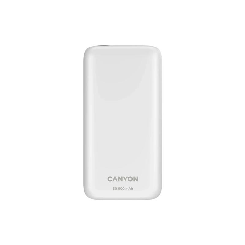 Універсальна мобільна батарея Canyon PB-301 LED 30000mAh White (CNE-CPB301W)