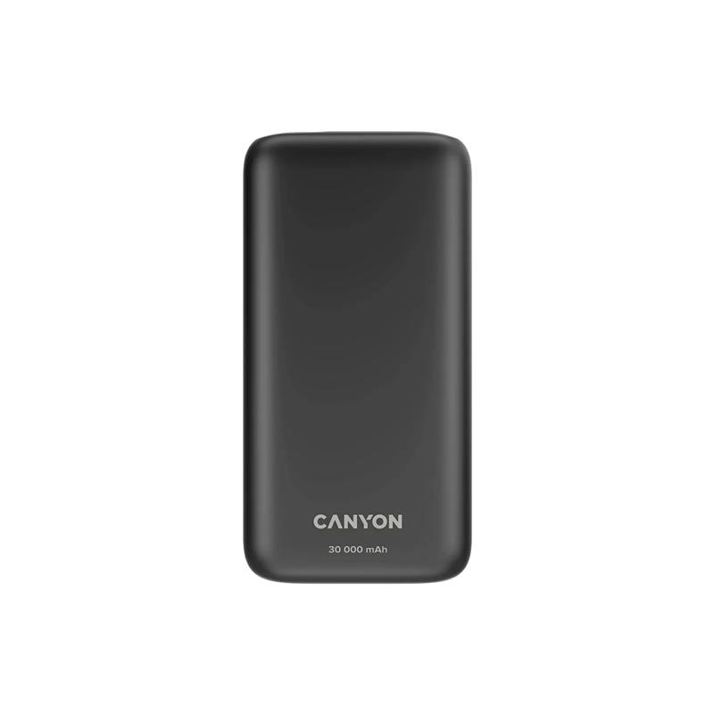 Універсальна мобільна батарея Canyon PB-301 LED 30000mAh Black (CNE-CPB301B)