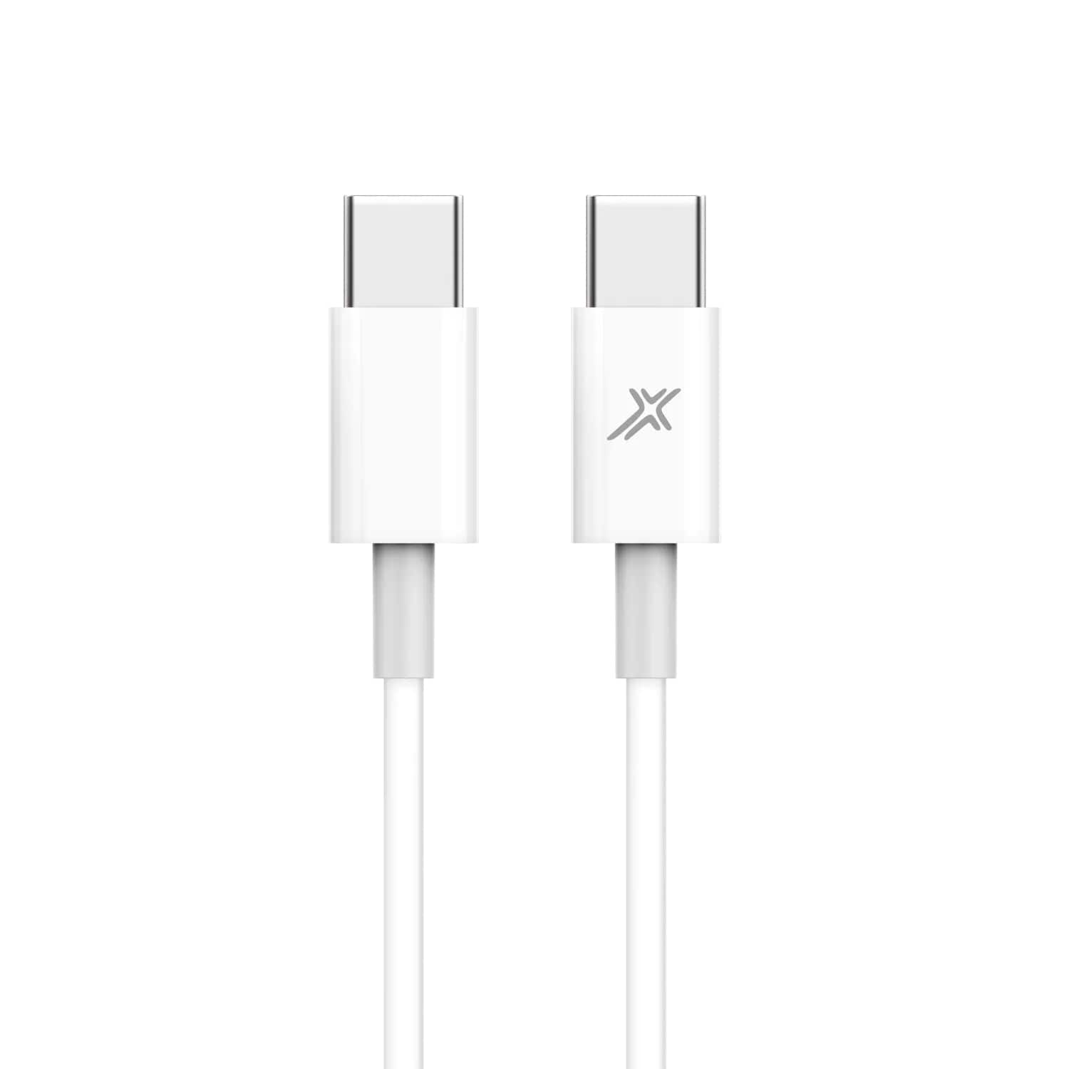 Кабель Grand-X USB Type-C - USB Type-C 20W, 1м, White (CC-03W)