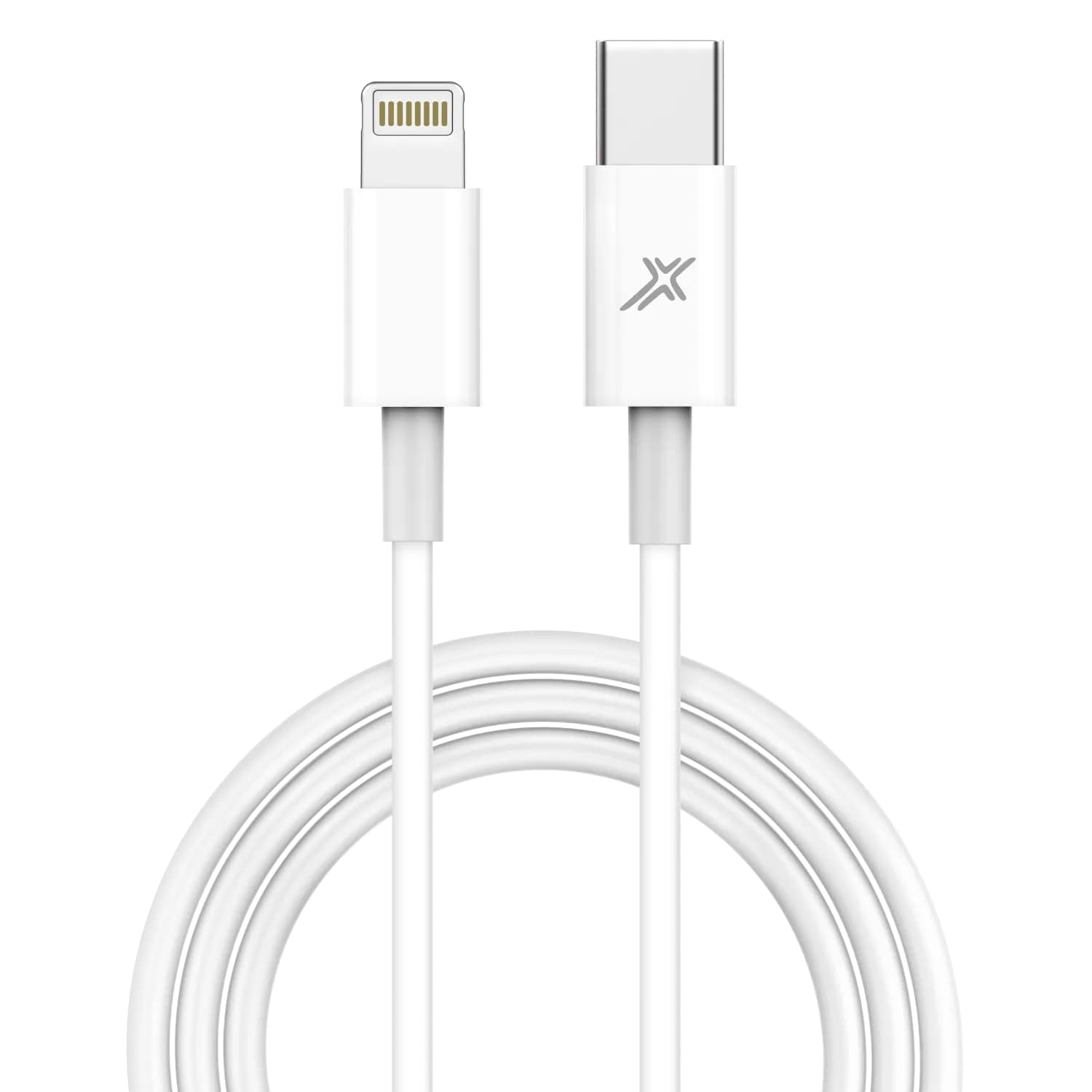 Кабель Grand-X Lightning - USB Type-C 12W, 1м, White (CL-03W)