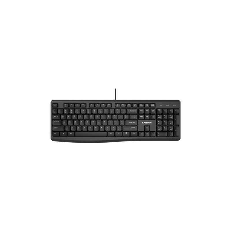 Клавіатура Canyon KB-50 EN Slim Black (CNE-CKEY5)