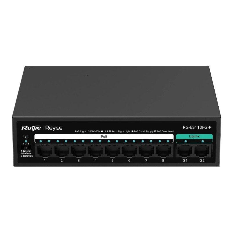 фото Комутатор некерований Ruijie Reyee RG-ES110FG-P