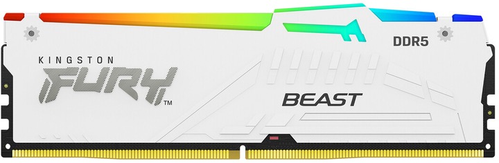 Модуль пам`ятi DDR5 2х16GB/6000 Kingston Fury Beast White RGB (KF560C36BWEAK2-32)