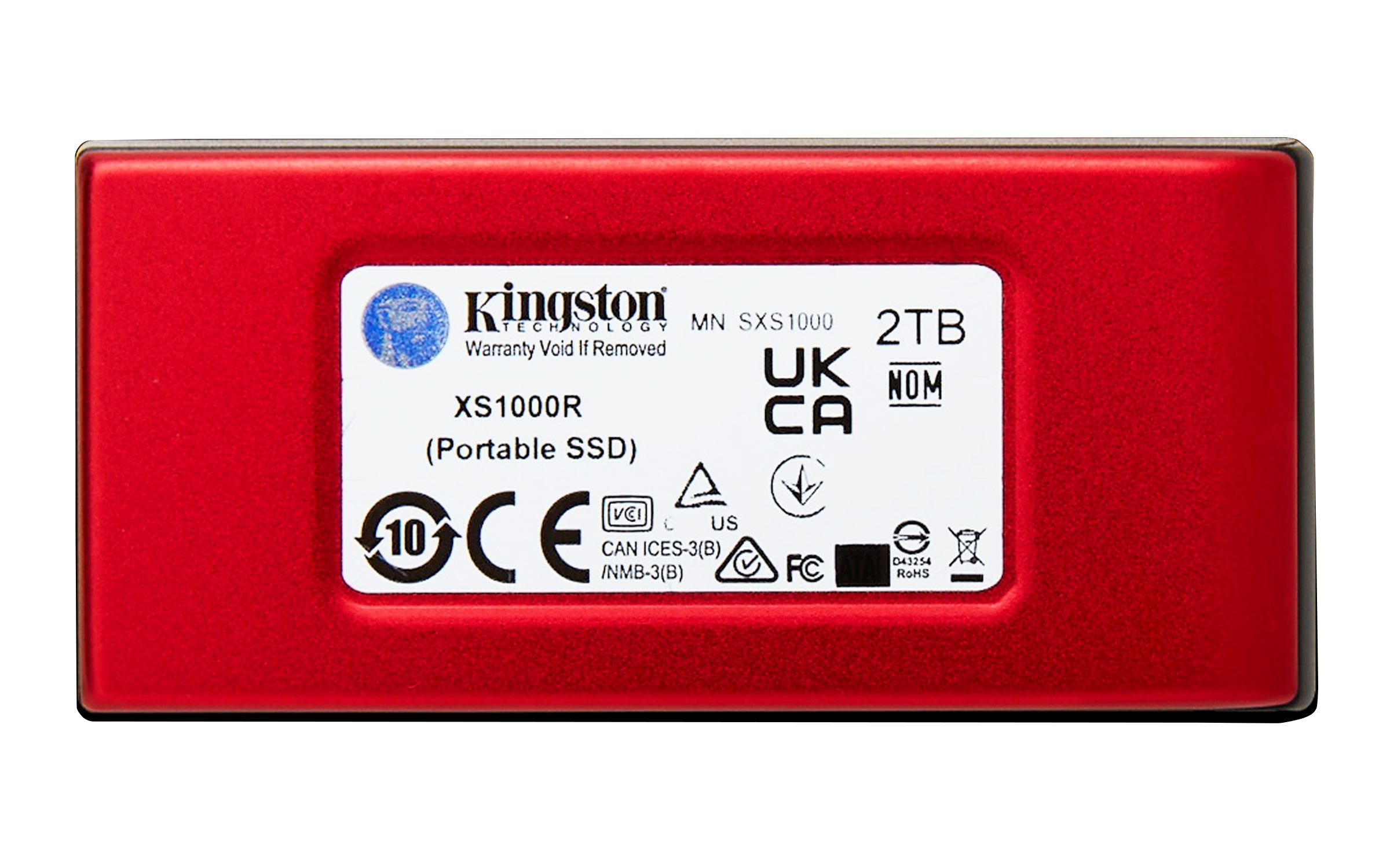 Накопичувач зовнішній SSD Portable USB 2.0ТB Kingston SXS1000 Red (SXS1000R/2000G)