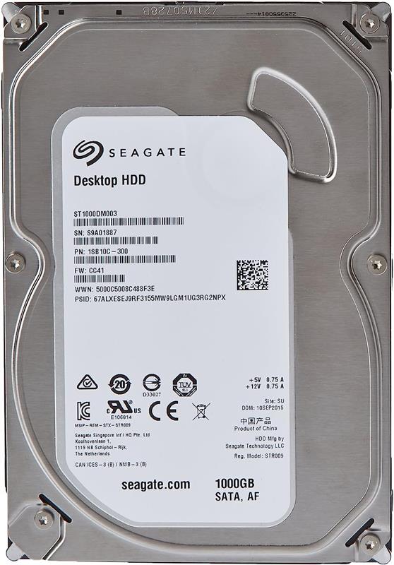 Накопичувач HDD SATA 1.0TB Seagate BarraCuda 7200.14 7200rpm 64MB (ST1000DM003)