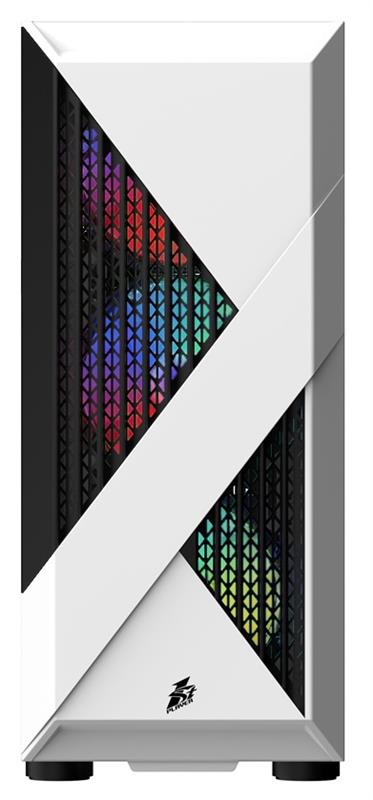 Корпус 1stPlayer F3-A-4F1 White 600W