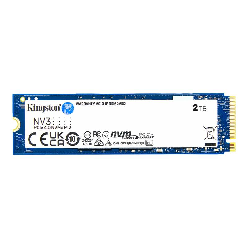 Накопичувач SSD 2TB M.2 NVMe Kingston NV3 M.2 2280 PCIe Gen4.0 x4 (SNV3S/2000G)