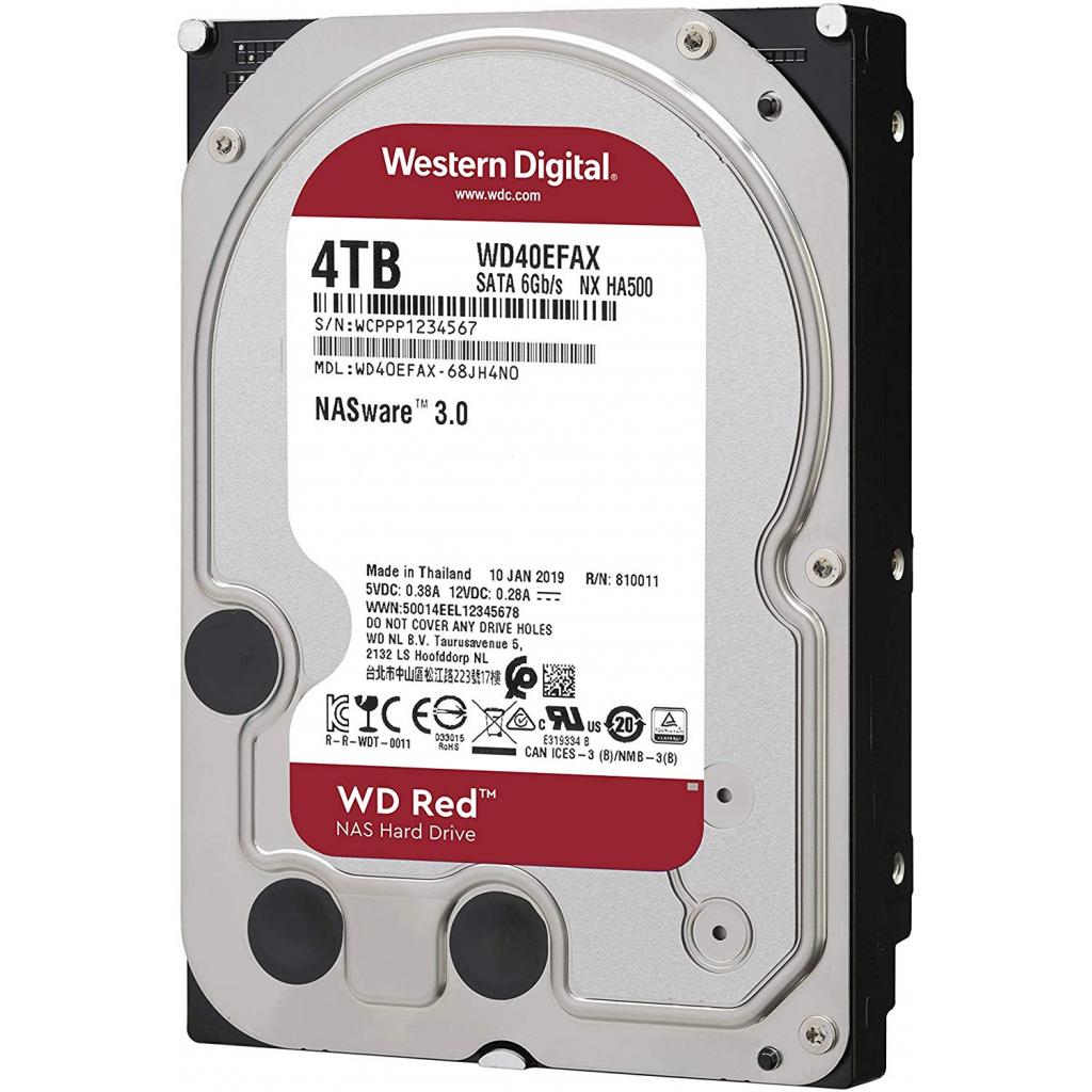 Накопичувач HDD SATA 4.0TB WD Red 5400rpm 256MB (WD40EFAX)_Refurbished