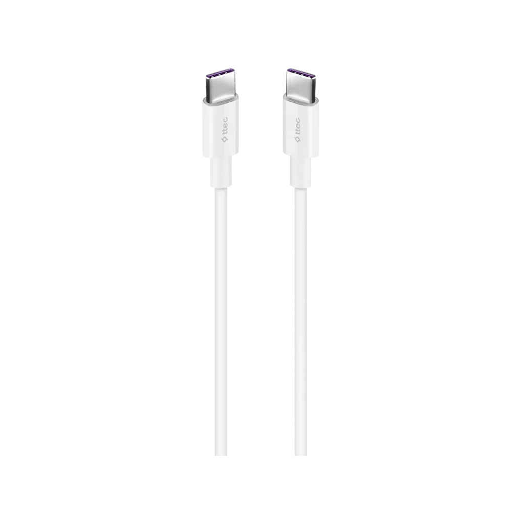 Кабель Ttec USB Type-C - USB Type-C (M/M), 1.5 м, White (2DK49B)