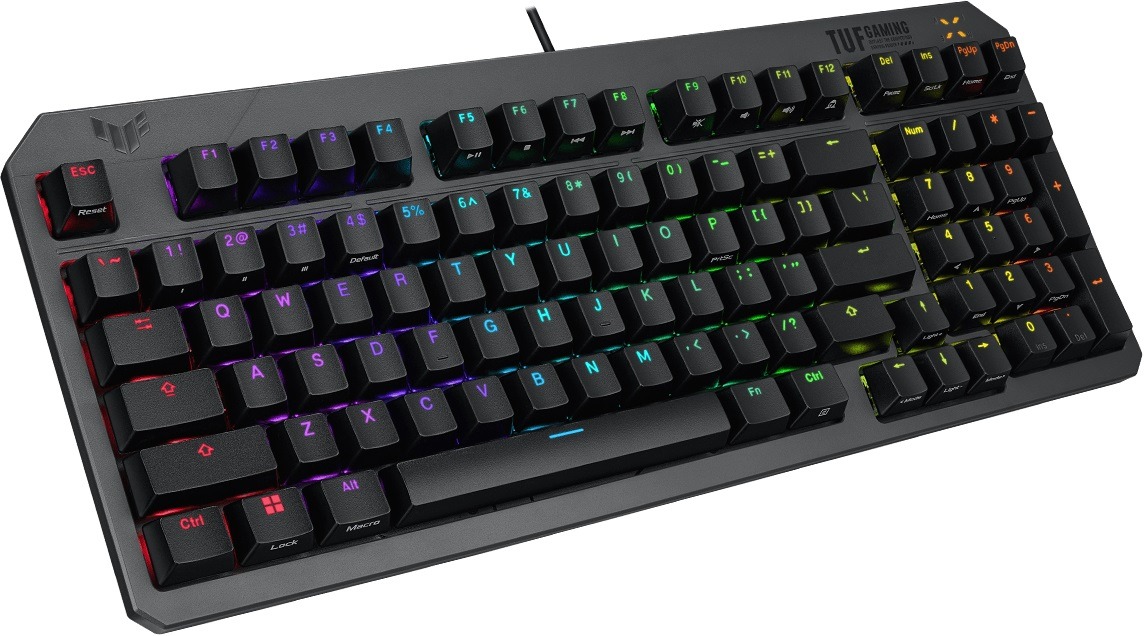 Клавiатура Asus TUF Gaming K3 Gen II Opti-Mech RGB 97key Switches ABS Black (90MP0390-BKMA00)