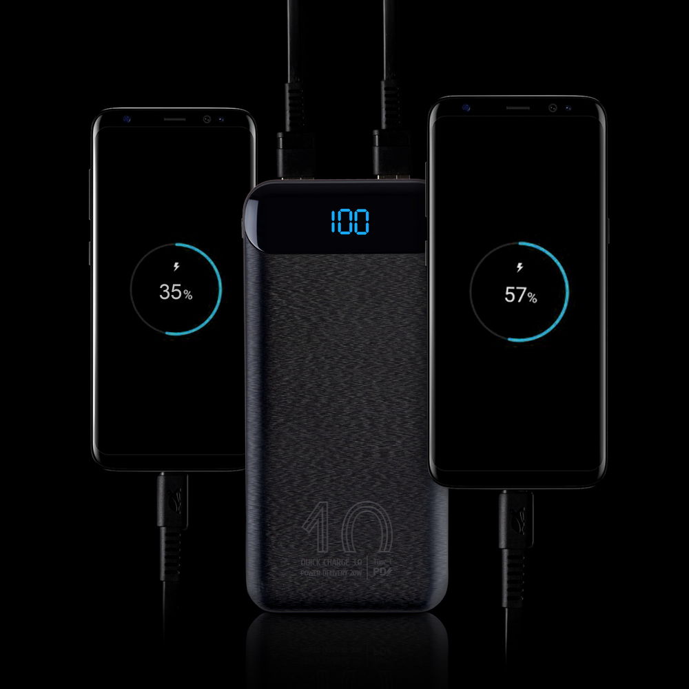 Універсальна мобільна батарея Rivacase Rivapower 10000 mAh Black (VA2540)