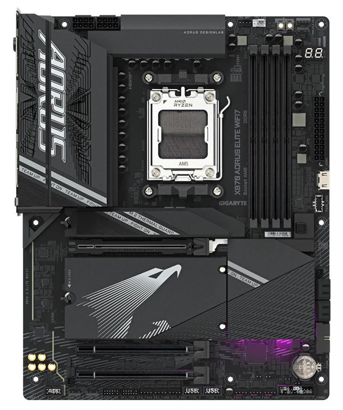 Материнська плата Gigabyte X870 Aorus Elite WiFi7 Socket AM5