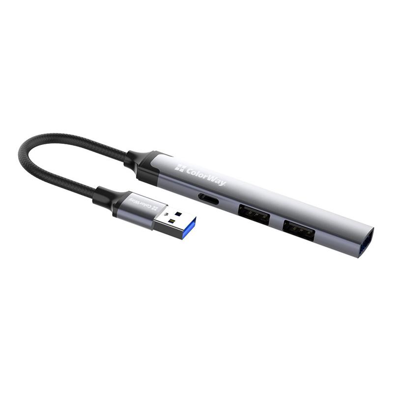 Концентратор СolorWay USB-A 4-в-1 USB2.0х3/USB3.0 (CW-HUB05)