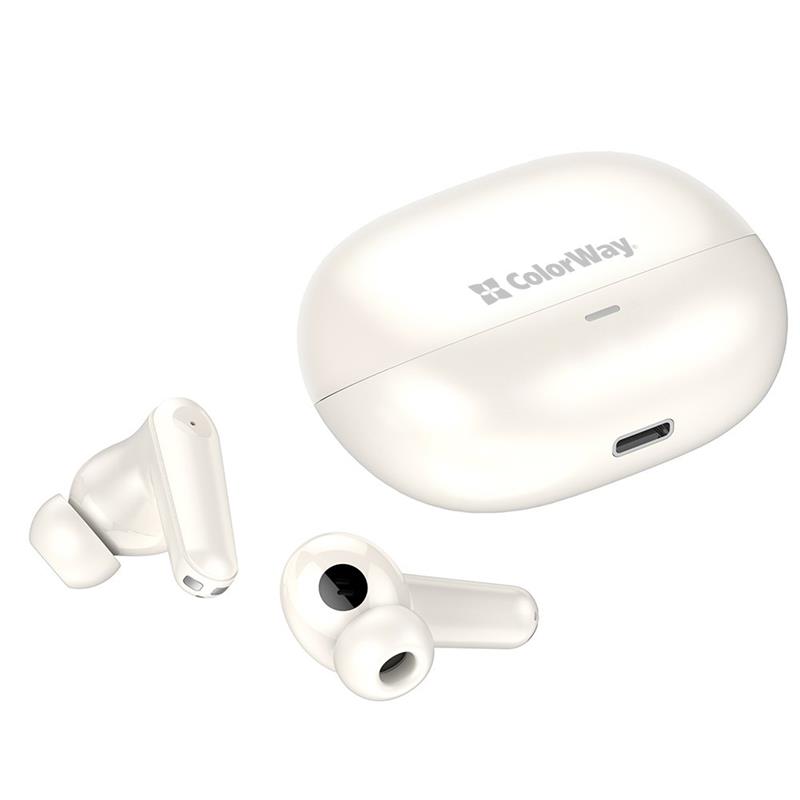 Bluetooth-гарнітура СolorWay Slim TWS-1 Earbuds Long Life Beige (CW-TWS1BE)