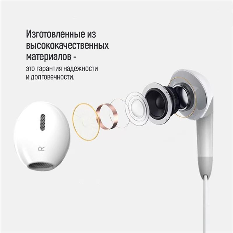 Гарнітура СolorWay 3.5 mm Wired Earphone Sound Wave White (CW-WD04WT)