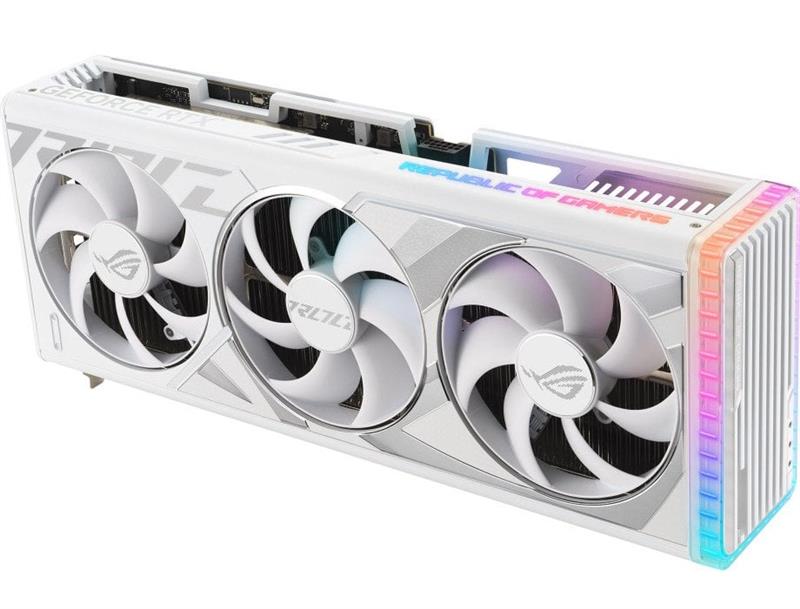 Відеокарта GF RTX 4080 Super 16GB GDDR6X ROG Strix Gaming OC White Asus (ROG-STRIX-RTX4080S-O16G-WHITE)