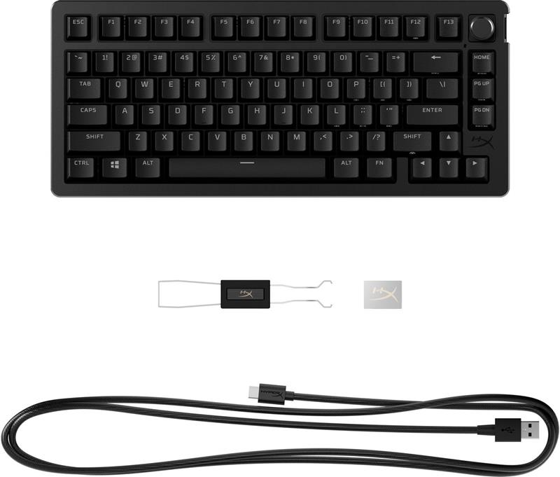 Клавіатура HyperX Alloy Rise 75 PBT Mechanical HyperX Red Black (7G7A4AA)