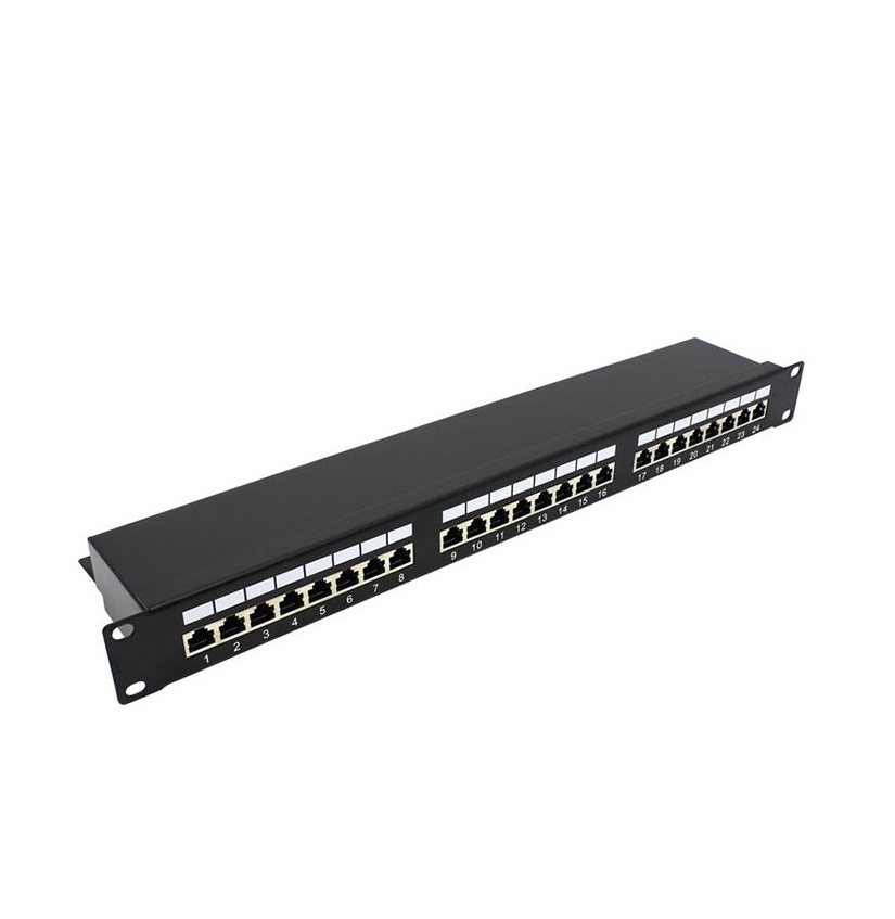 Патч-панель Kingda (KD-PP30-STP-C5e-24P) 19", 1U, 24*STP RJ45, 5e