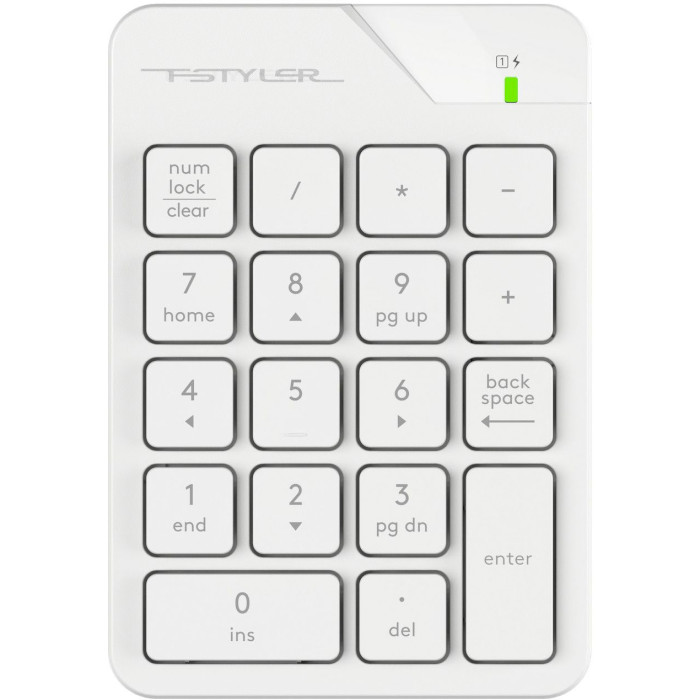 Клавіатура цифрова A4Tech Fstyler FGK21C White