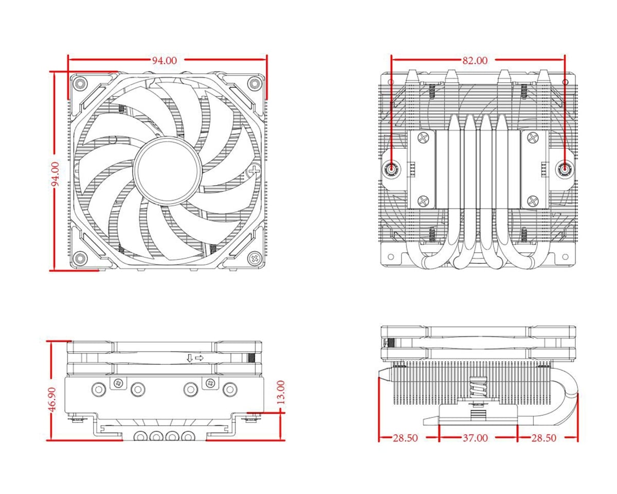 Кулер процесорний ID-Cooling IS-40-XT Black